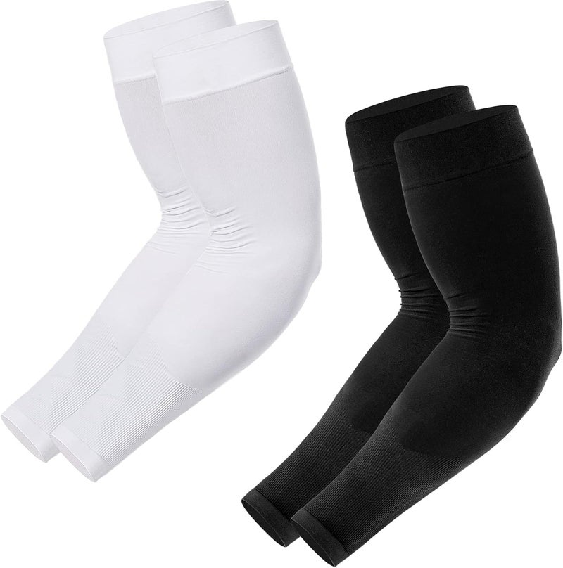 Newbyinn UV Sun Protection Arm Sleeves for Men Women Youth, Cooling Sleeve to Cover Tattoo, Mid-Compression Arm Cover - Image 1